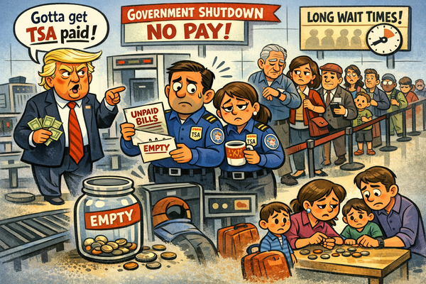 Airport Security Pay Standoff Turns Routine Travel Into a Daylong Calculation