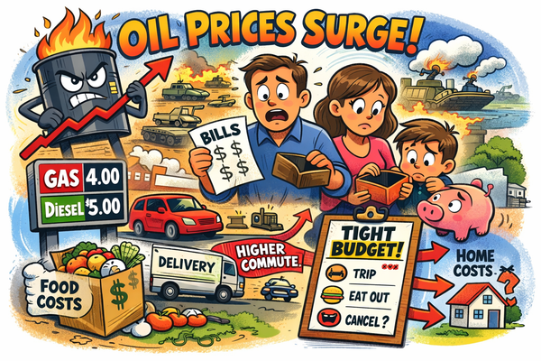 Oil Prices Climb Again, Turning a Distant War Into a Household Budget Problem